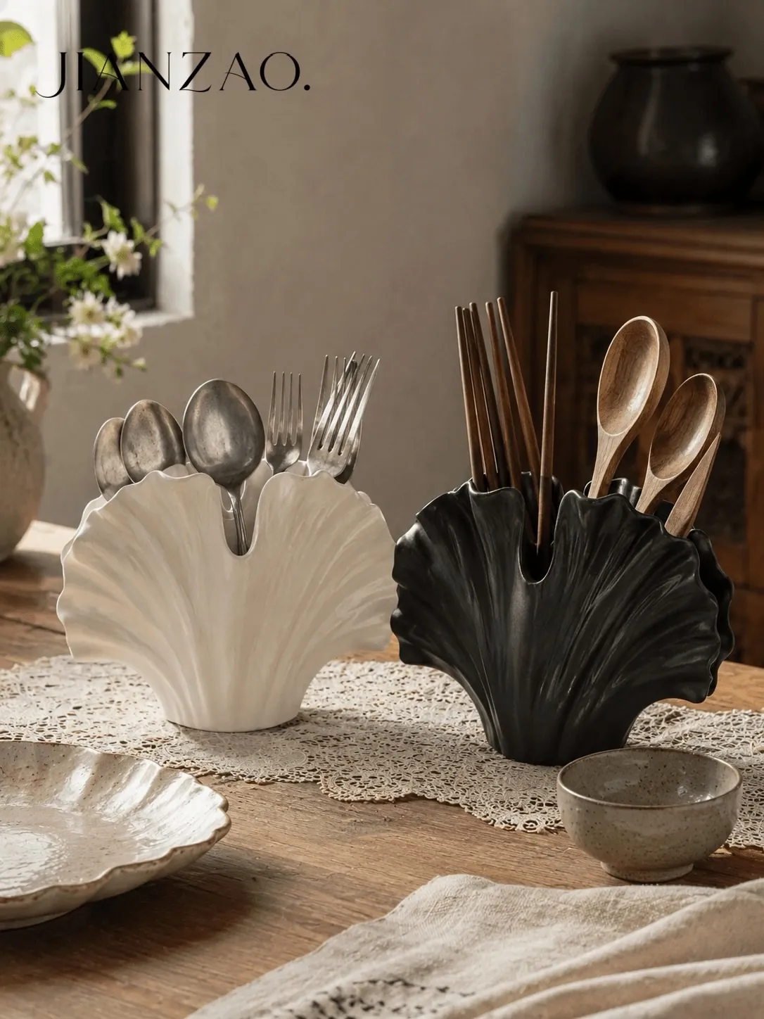 Ceramic Utensil Holder