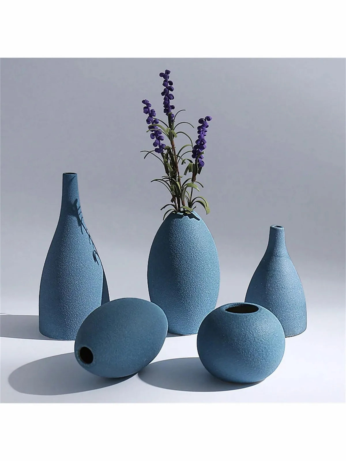 Decorative Glass Vases with Rope Wrap