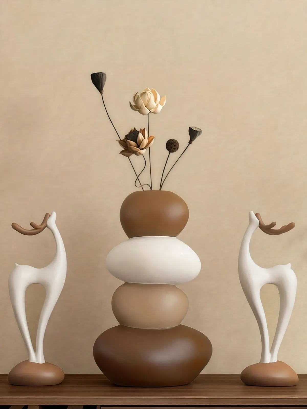Decorative Glass Vases with Rope Wrap