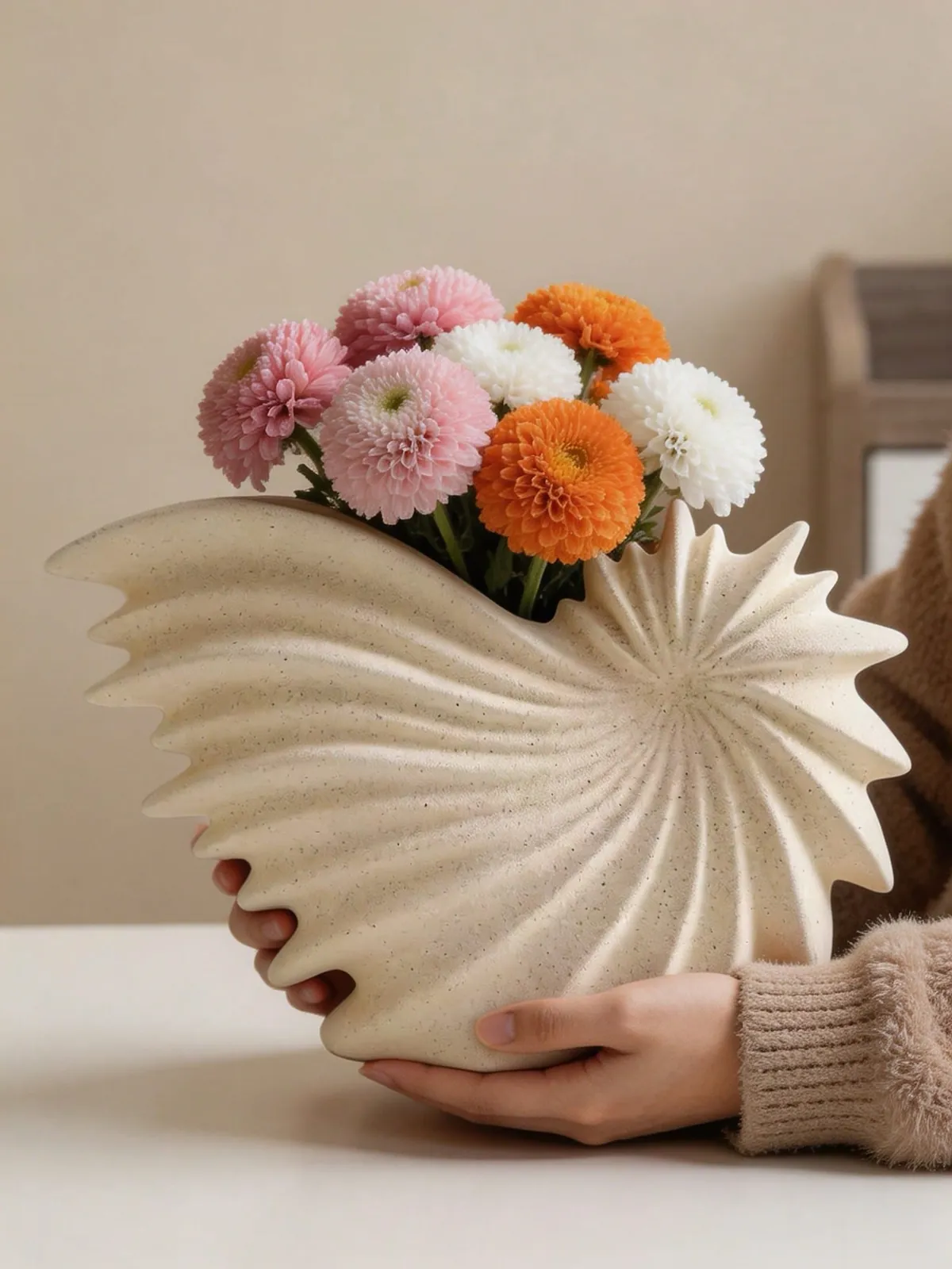 Decorative Glass Vases with Rope Wrap
