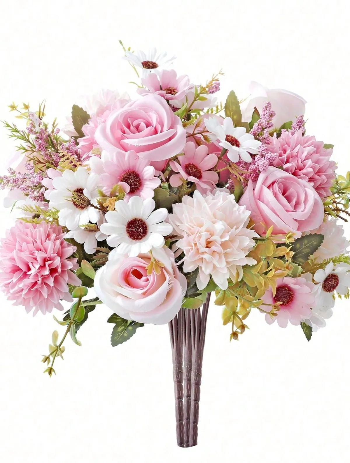 Artificial Pomegranate Branches in White Vase