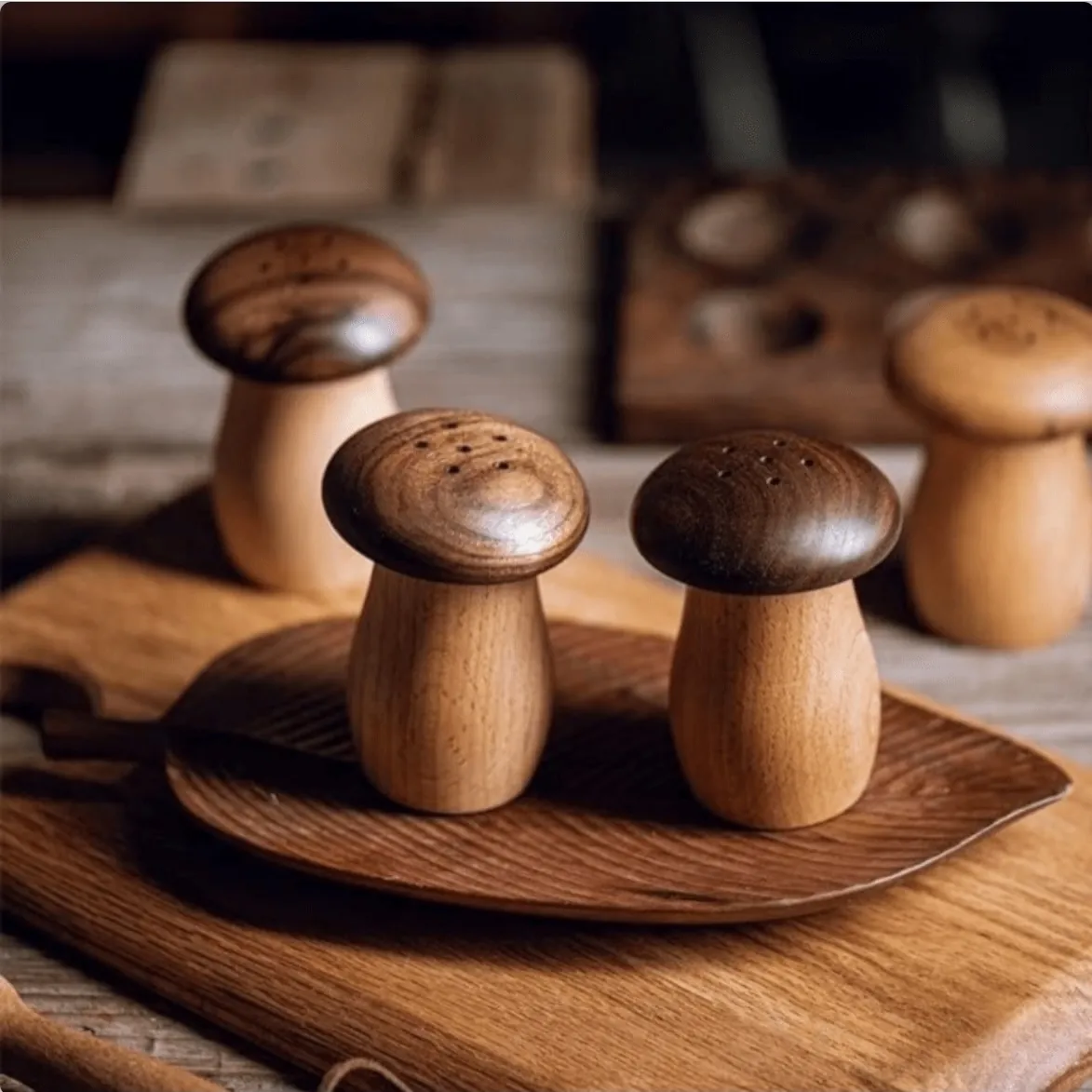 Wooden Toothpick Holder with Lid