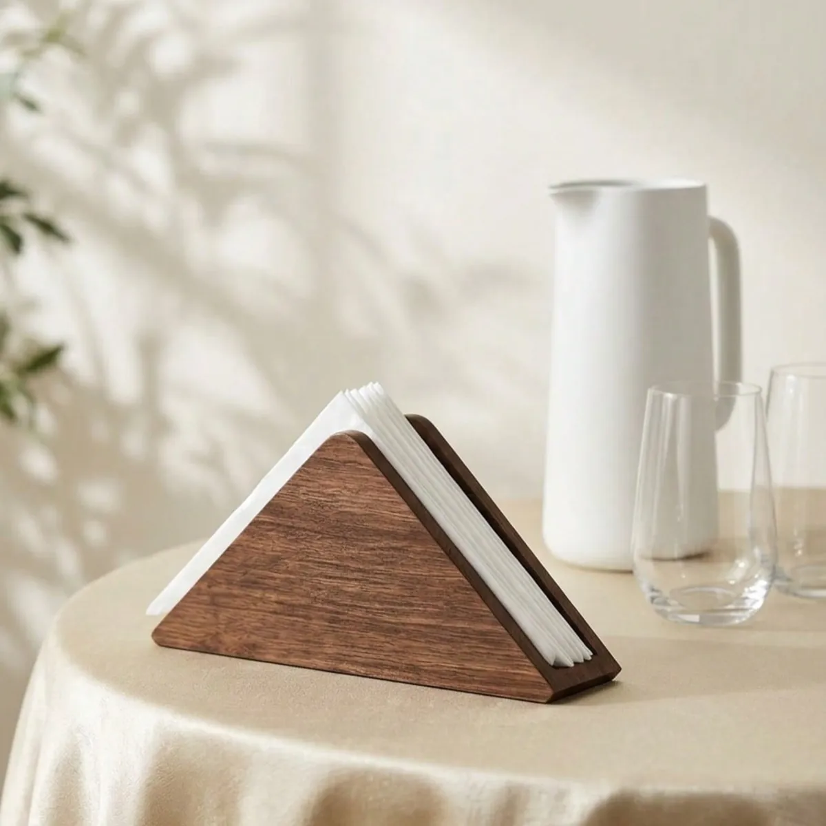 Wooden Toothpick Holder with Lid