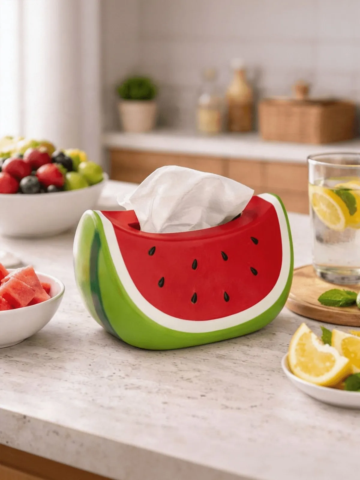 Oil Dispenser Bottle with Lemon Design