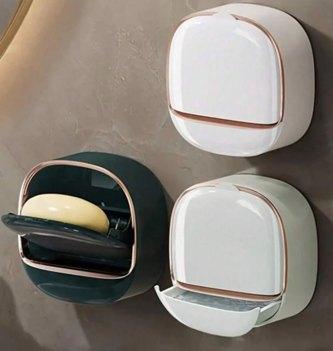 Wall-Mounted Toothbrush and Bathroom Organizer