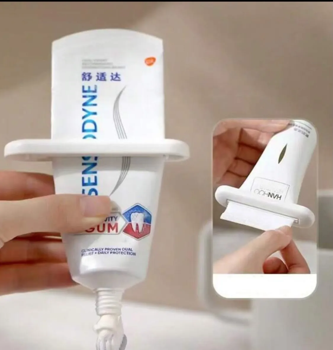 Wall-Mounted Toothbrush and Bathroom Organizer