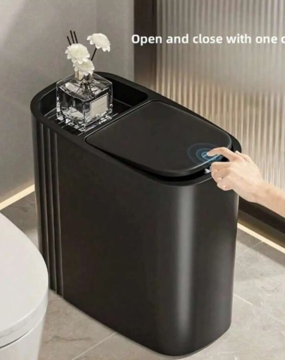 Marble Pattern Waste Bin