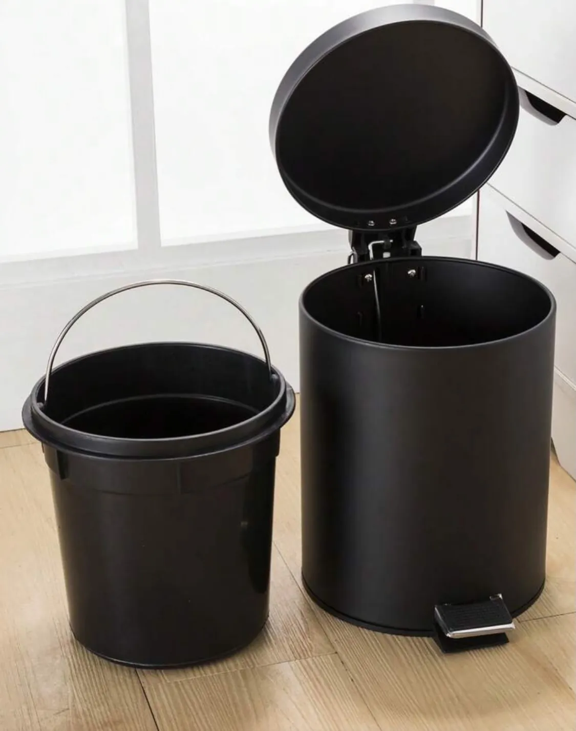 Marble Pattern Waste Bin