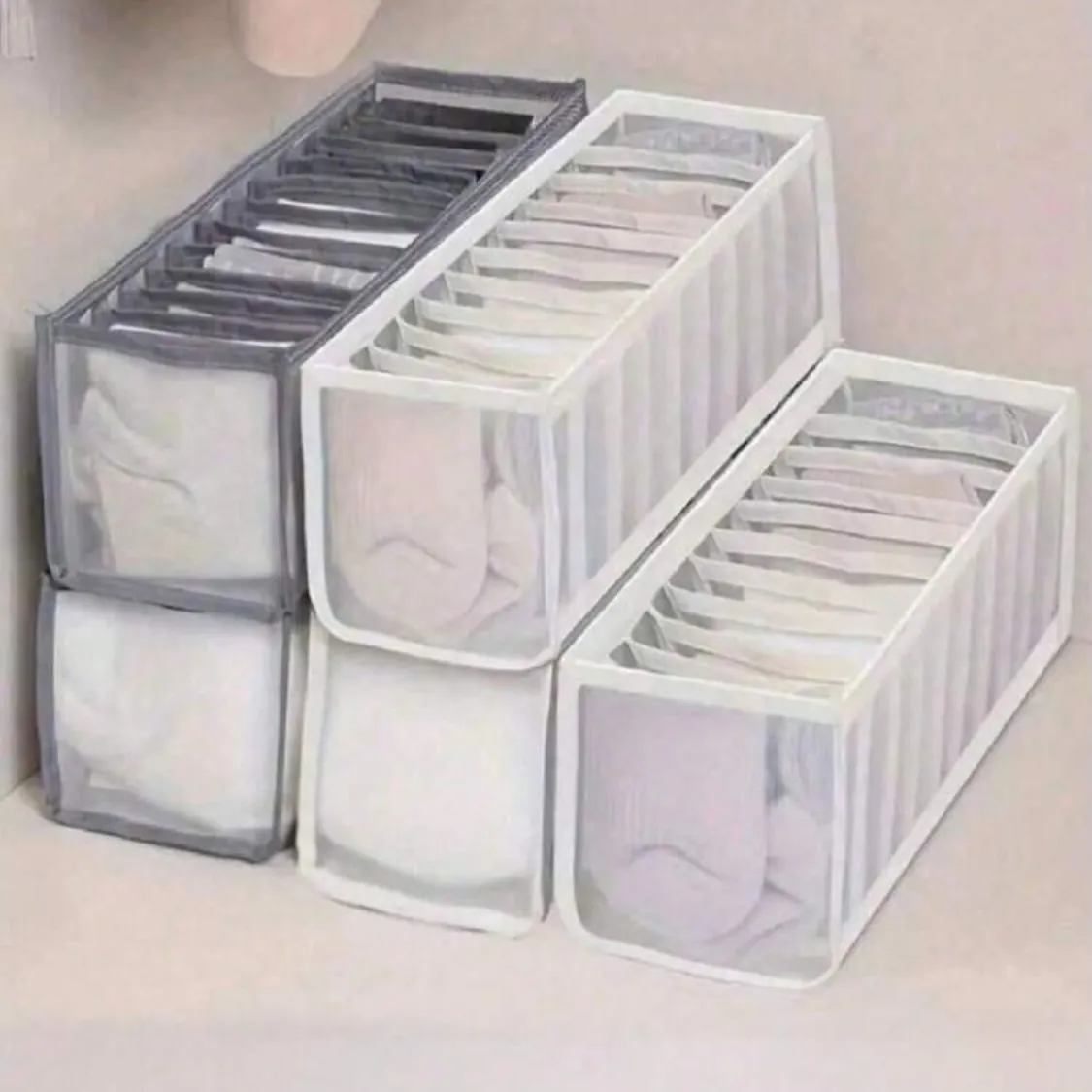 Underwear and Sock Organizer Bins