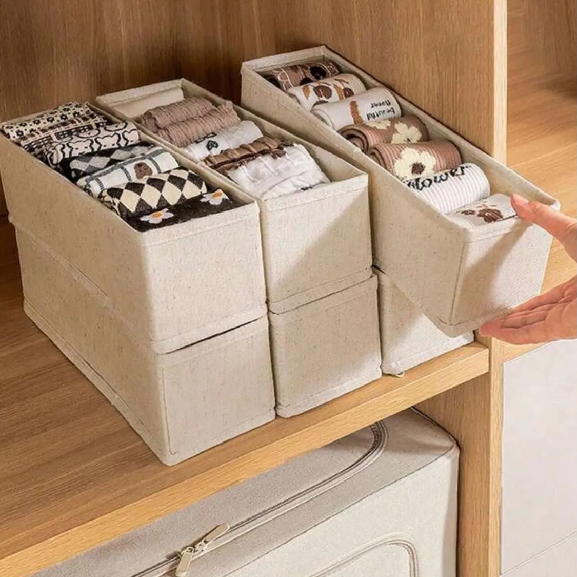 Underwear and Sock Organizer Bins