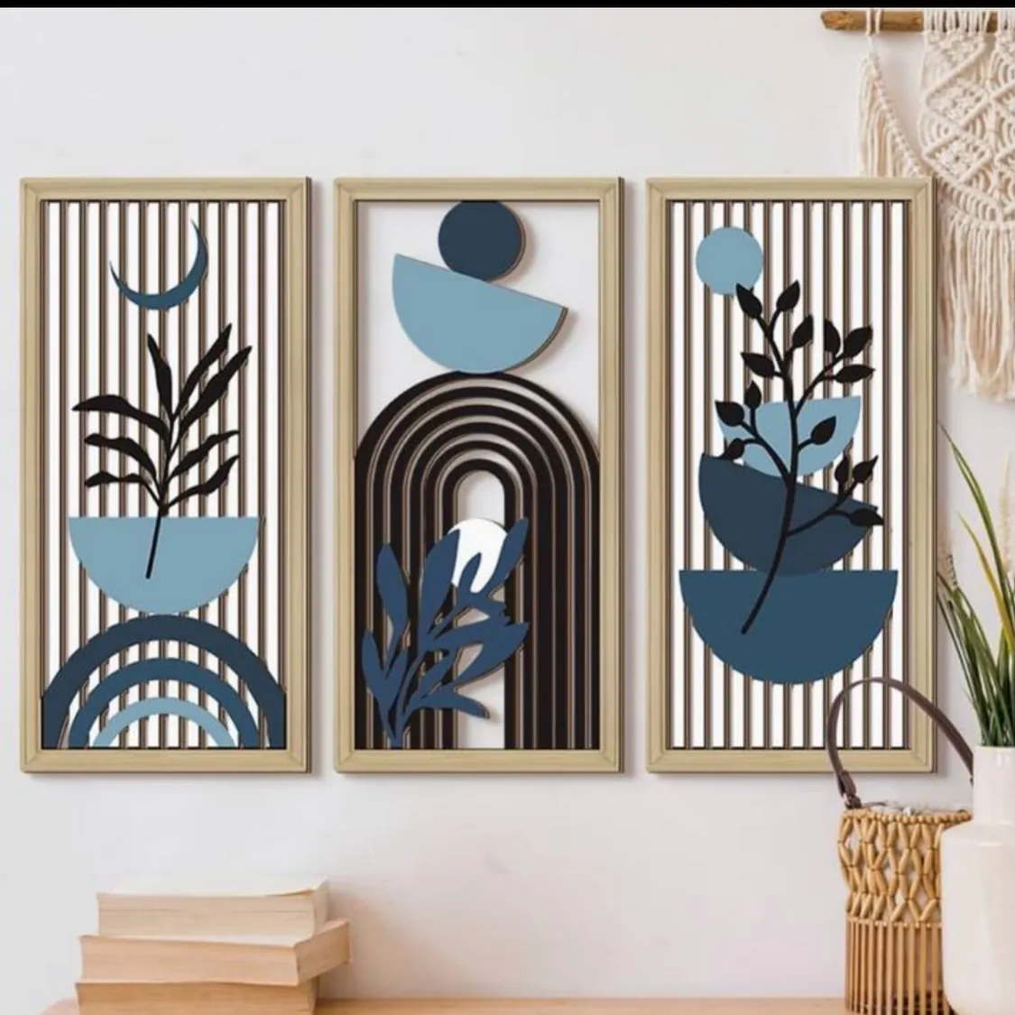 Three-Piece Tree Wall Art Set