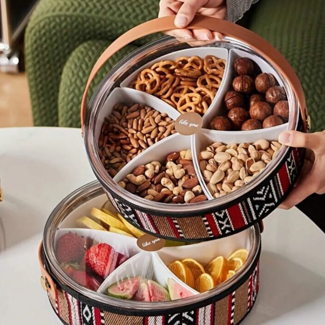 Wooden Nut and Snack Serving Set
