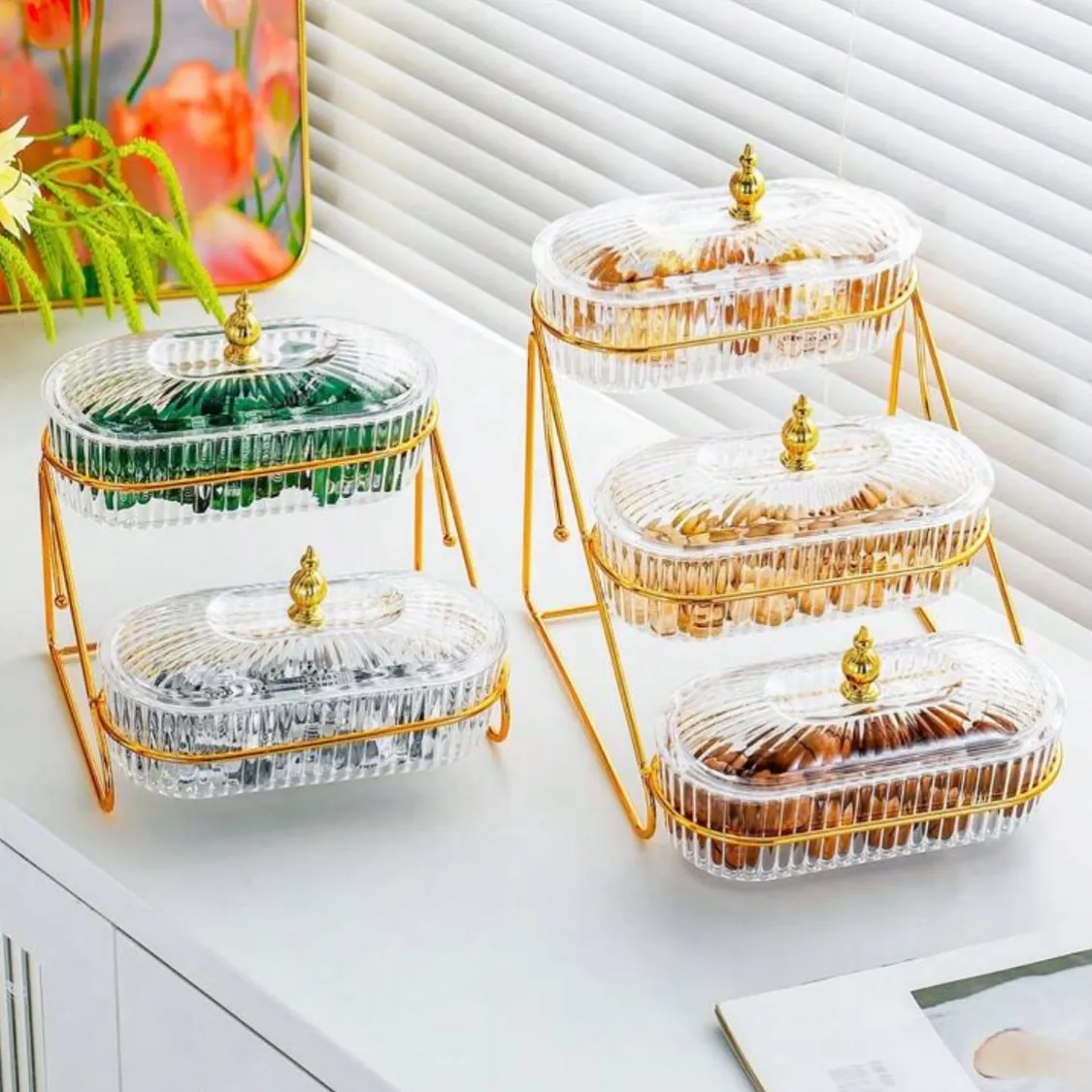 Wooden Nut and Snack Serving Set