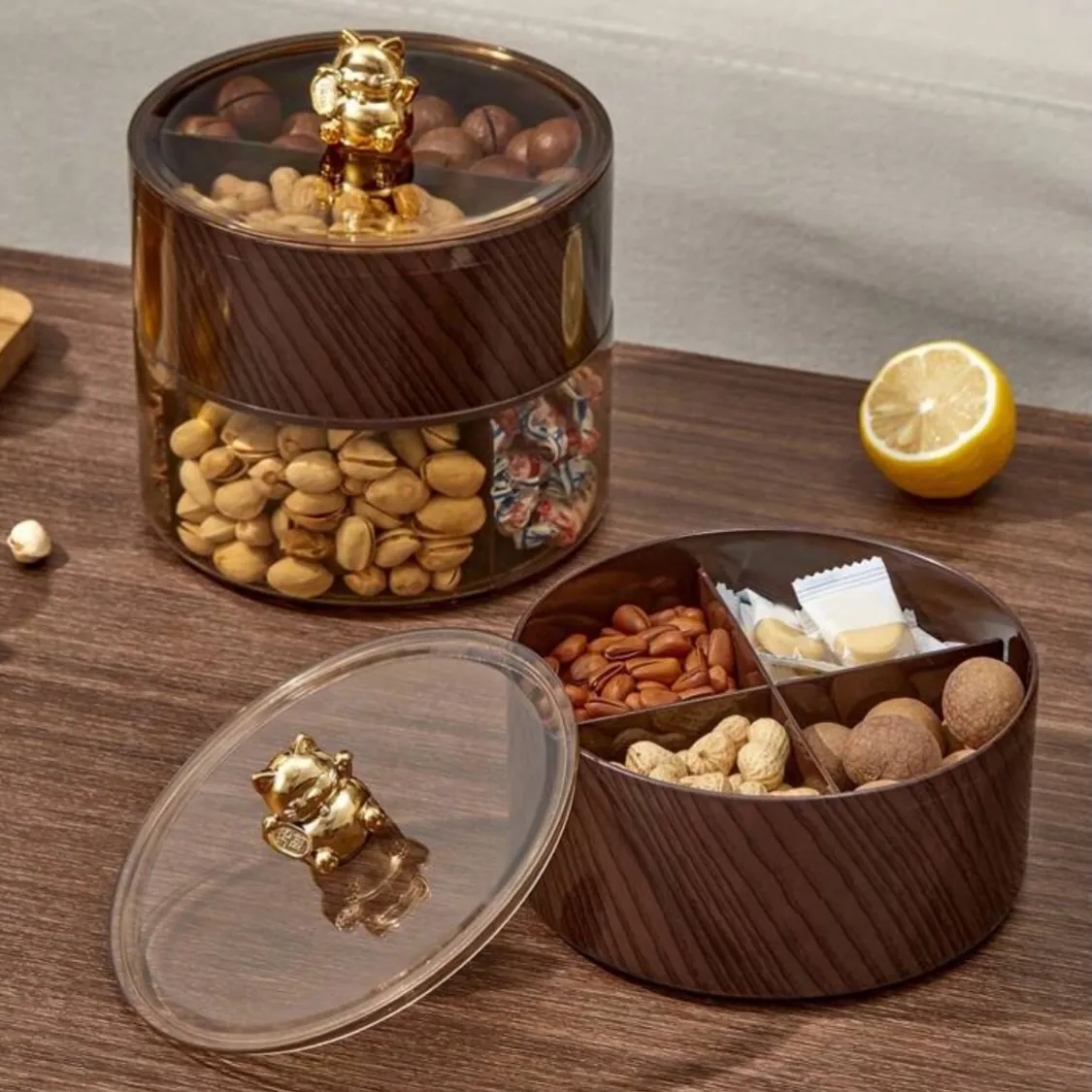 Wooden Nut and Snack Serving Set