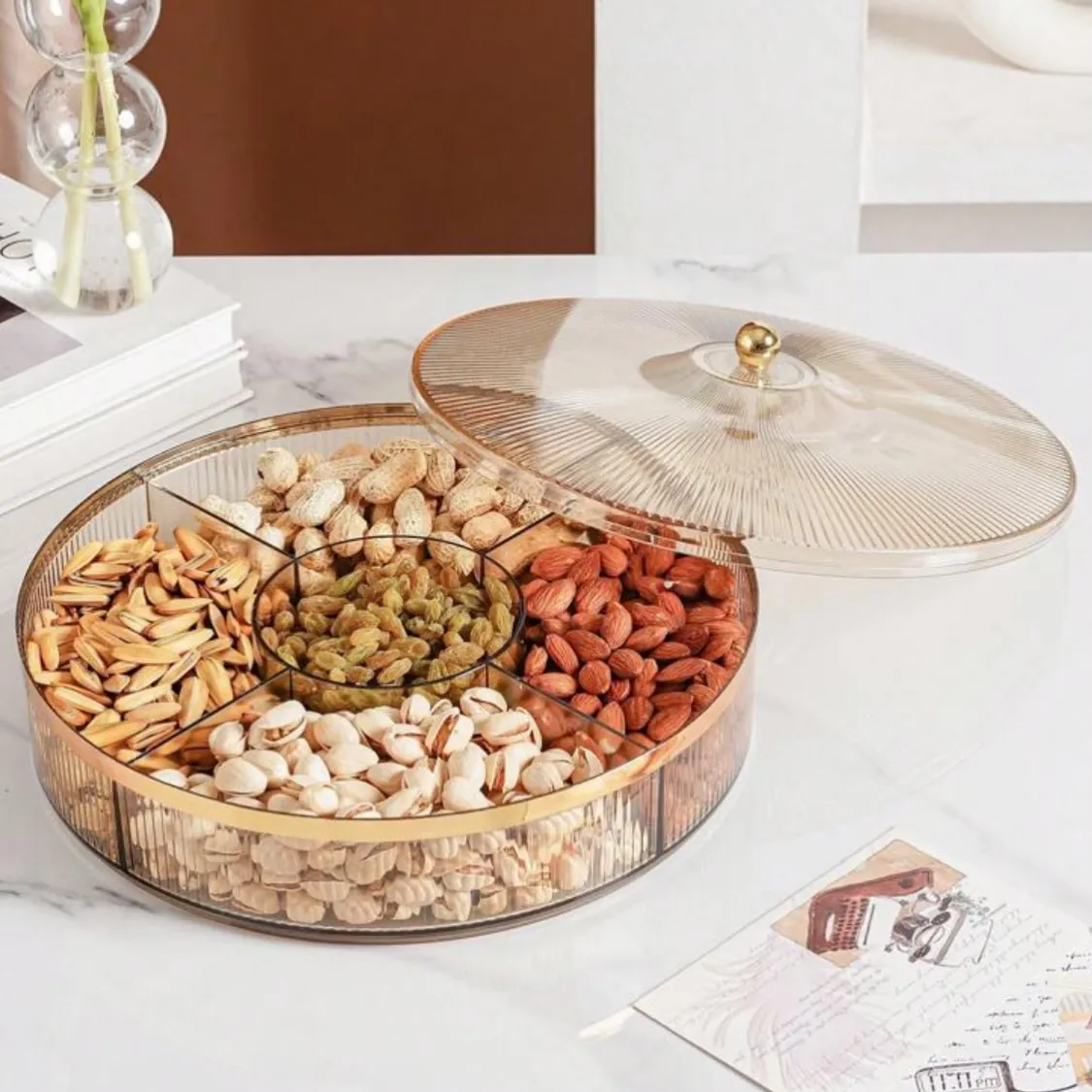 Wooden Nut and Snack Serving Set