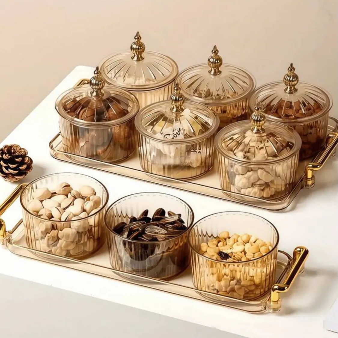 Wooden Nut and Snack Serving Set