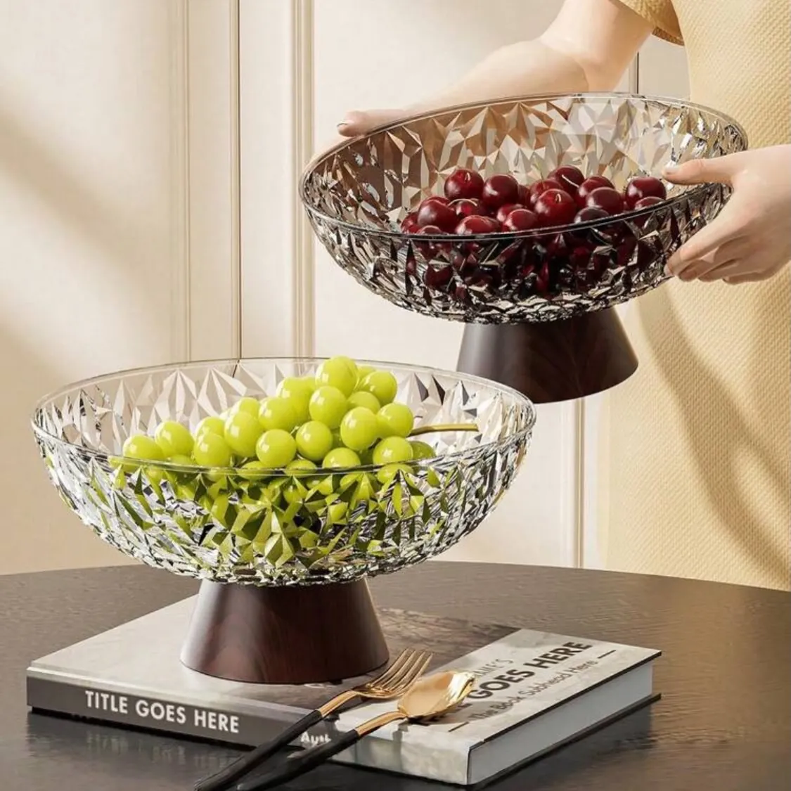 Modern Gold Metal Fruit Bowl