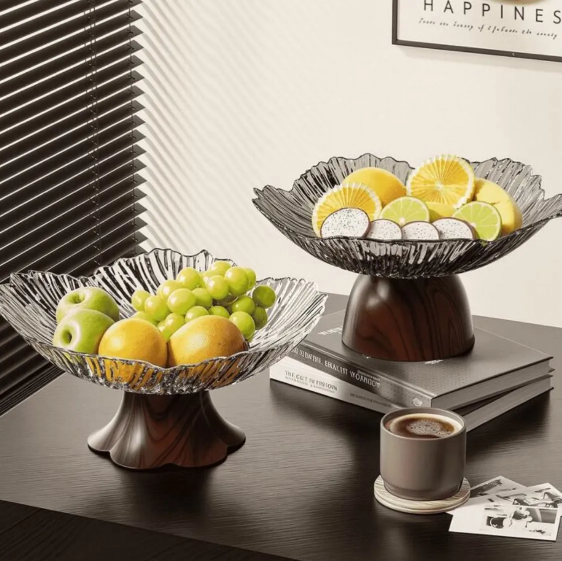 Modern Gold Metal Fruit Bowl