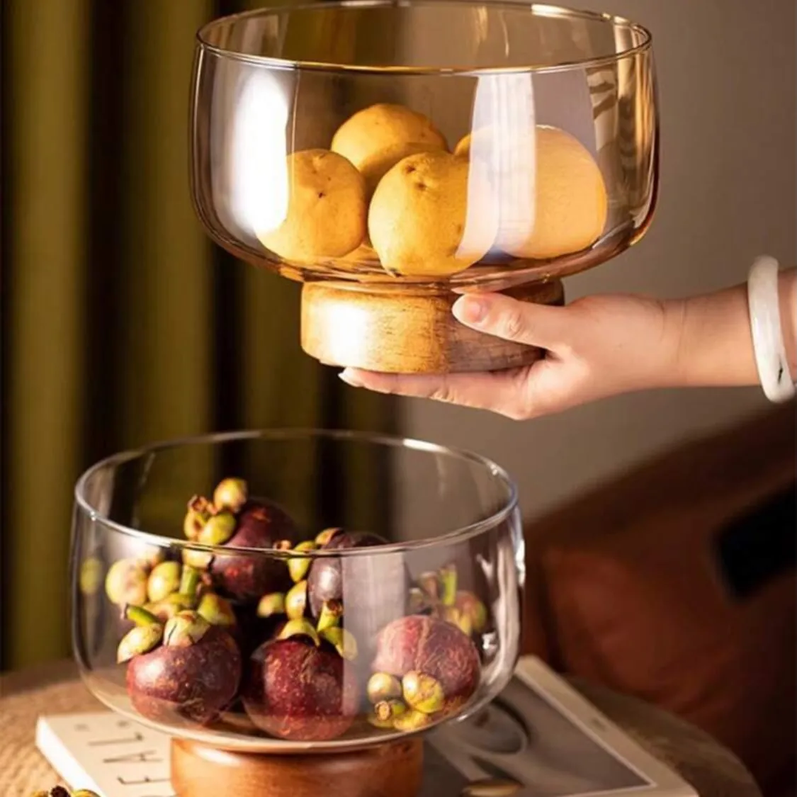 Modern Gold Metal Fruit Bowl