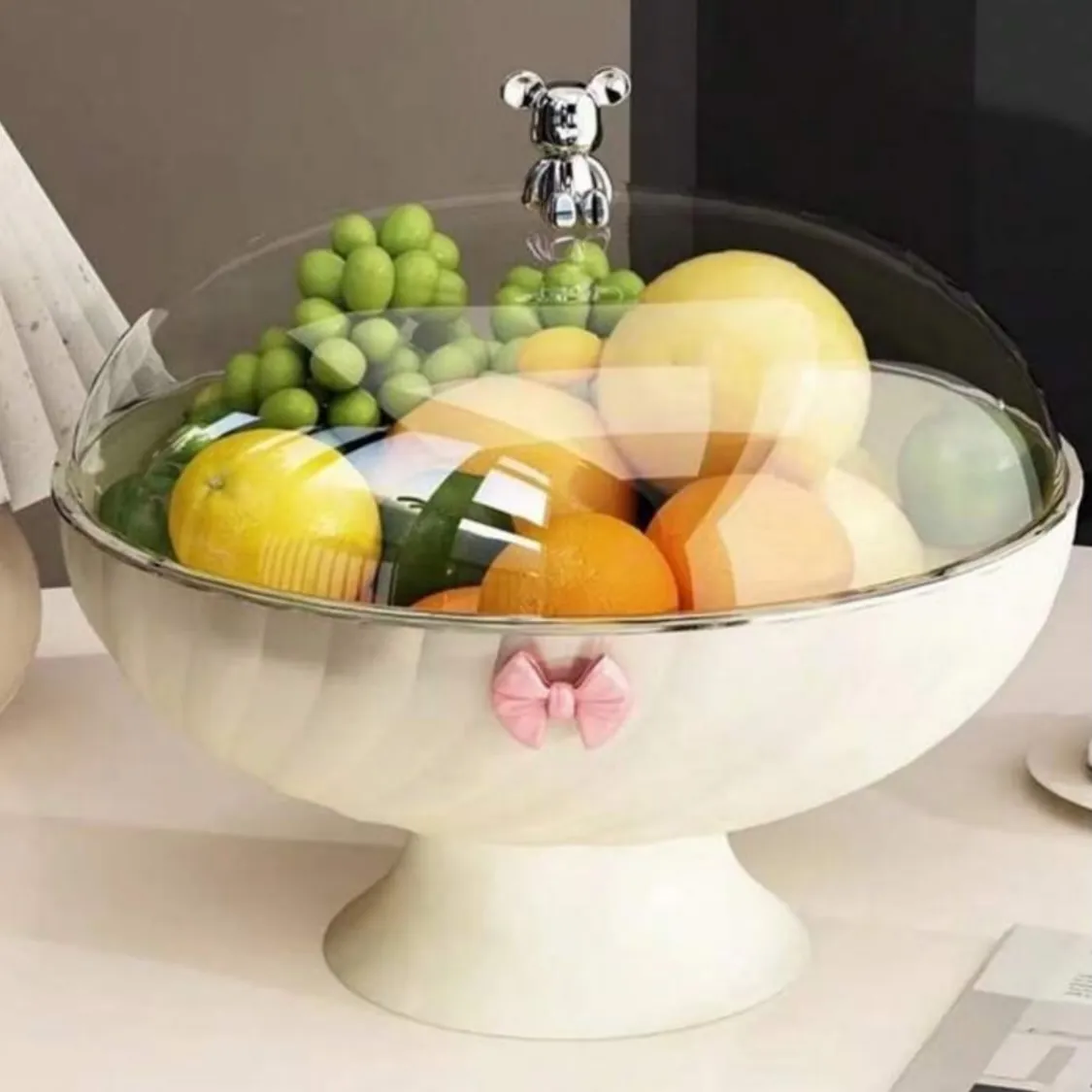 Modern Gold Metal Fruit Bowl