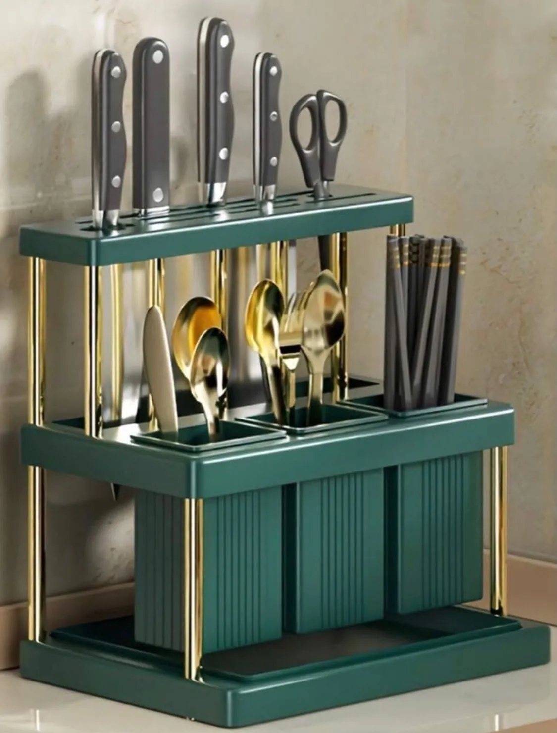 Swan-Shaped Kitchen Utensil Holder