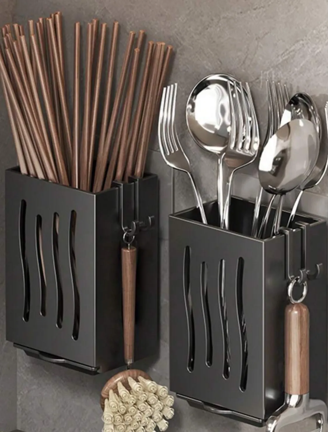 Swan-Shaped Kitchen Utensil Holder