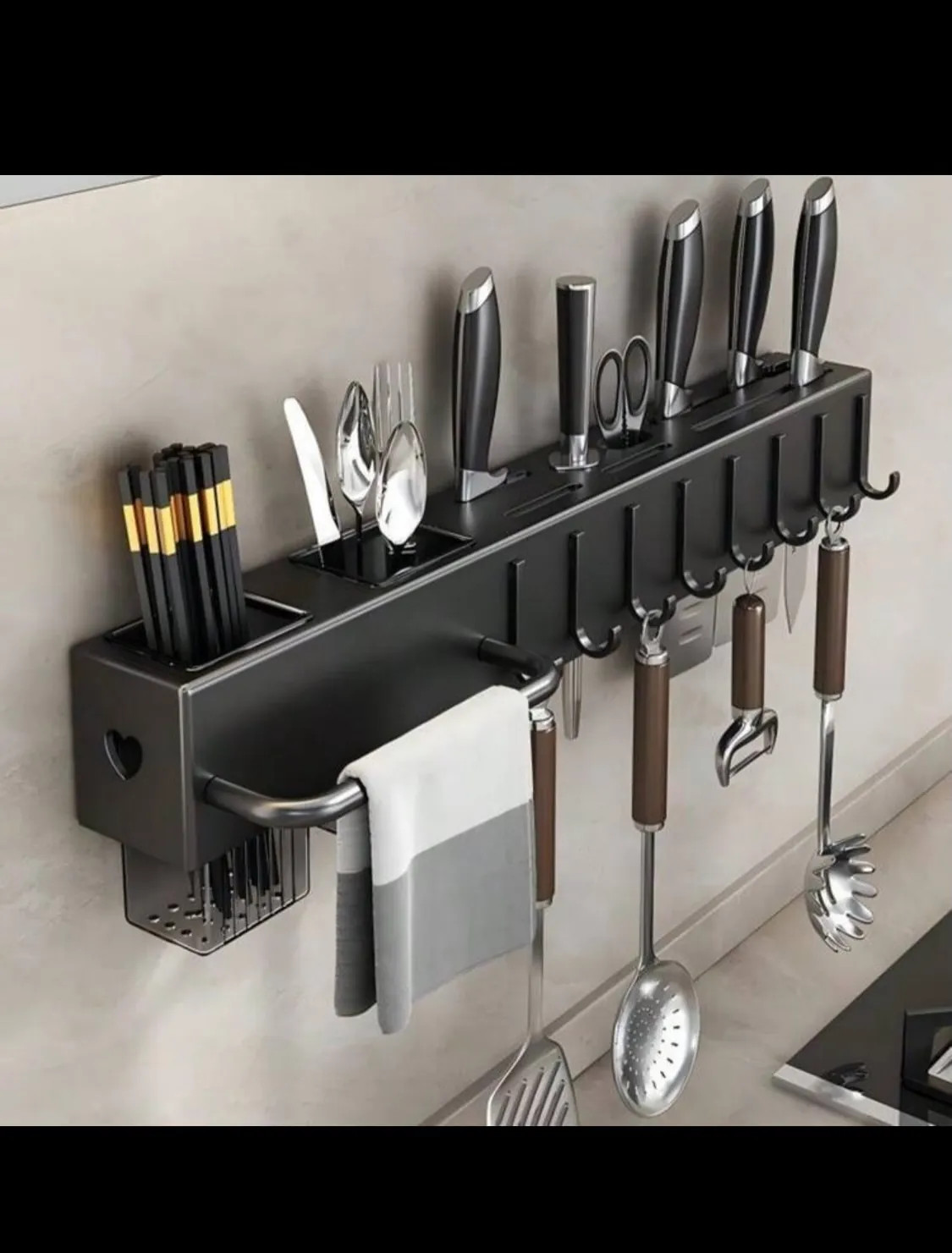 Swan-Shaped Kitchen Utensil Holder