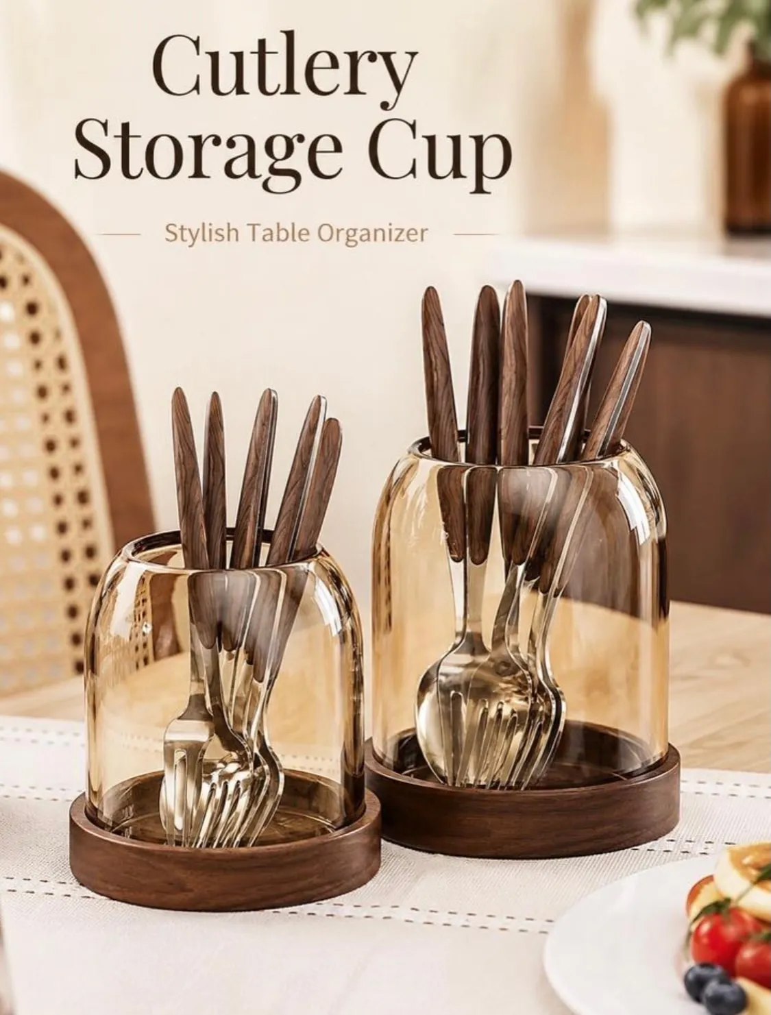 Swan-Shaped Kitchen Utensil Holder
