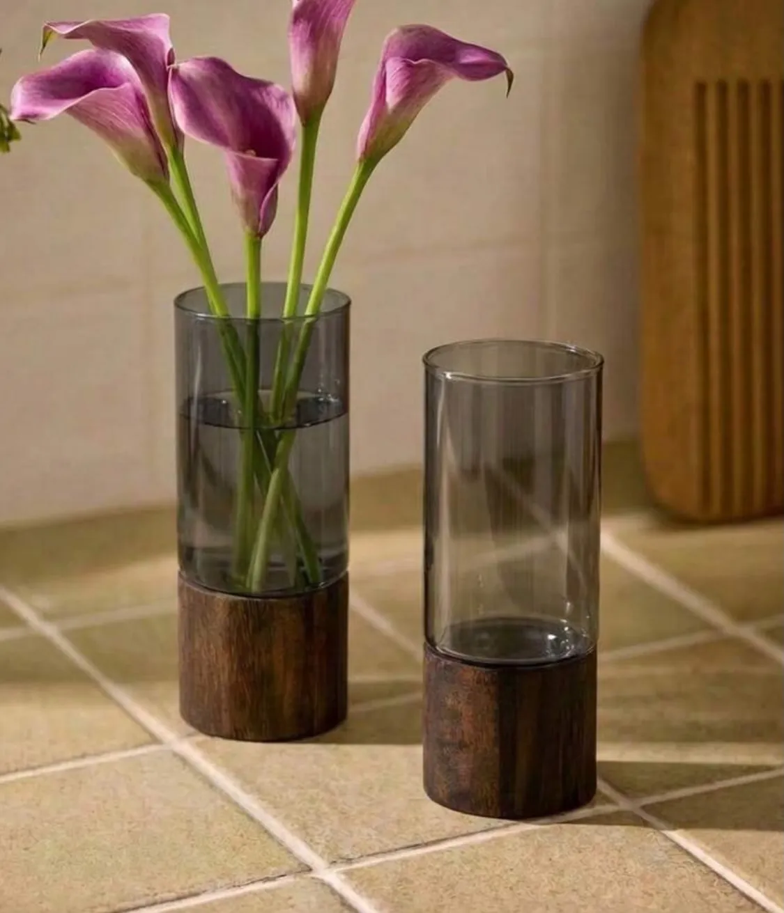 Glass Hydroponic Plant Vase