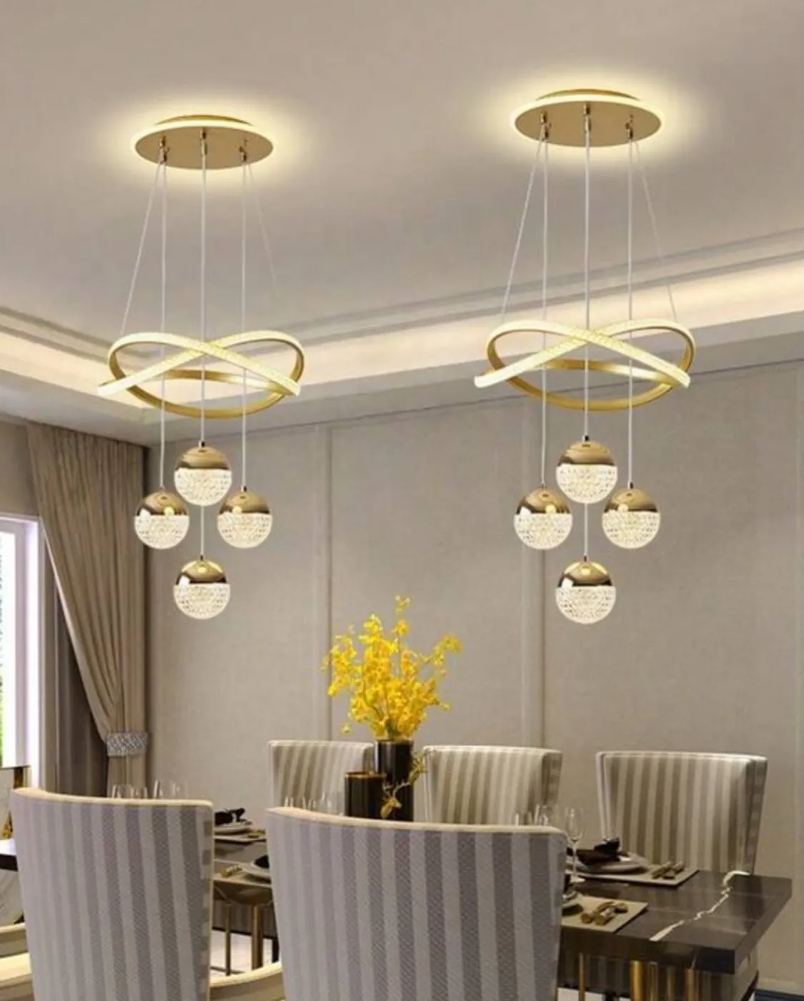 Modern LED Ring Ceiling Lamp