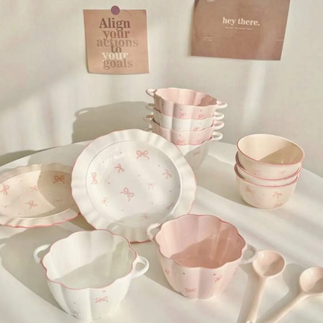 Heart-Shaped Ceramic Bowls