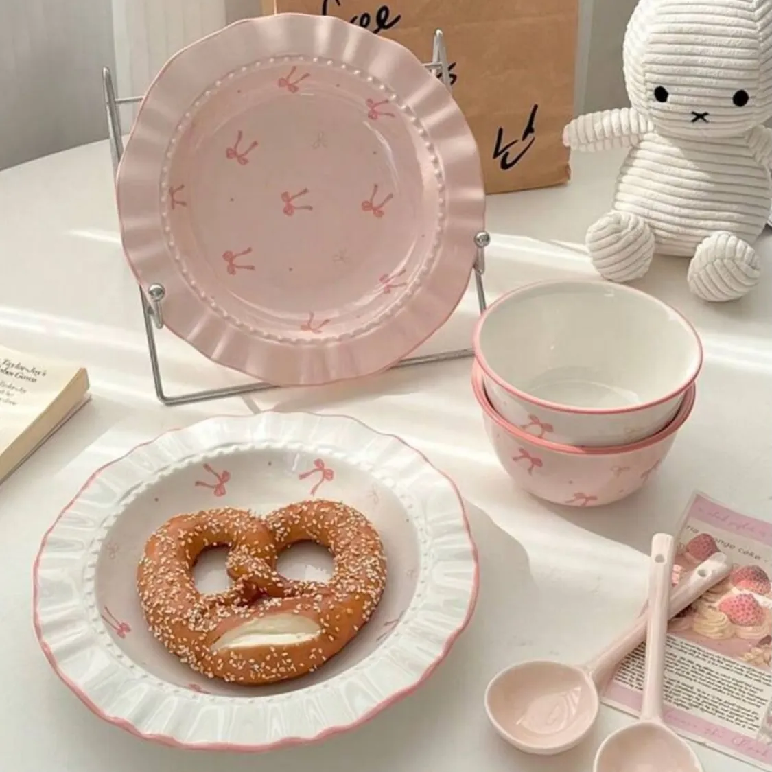 Heart-Shaped Ceramic Bowls
