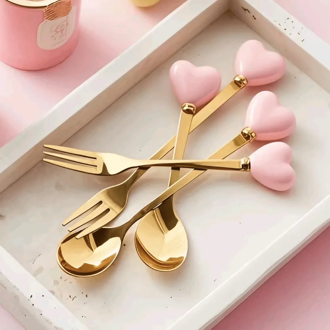Ceramic Dessert Spoons Set