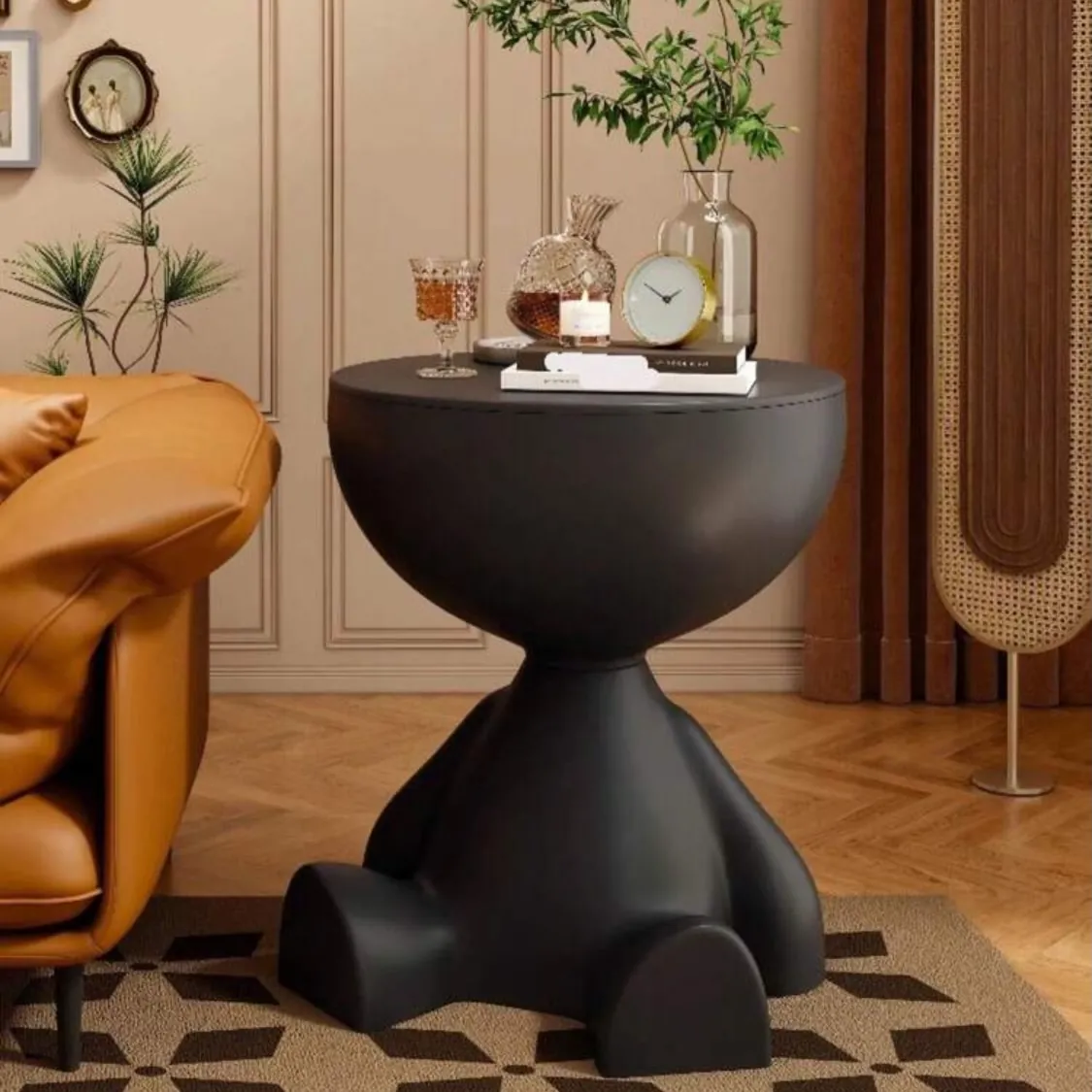 Modern Living Room Sofa and Side Table Set