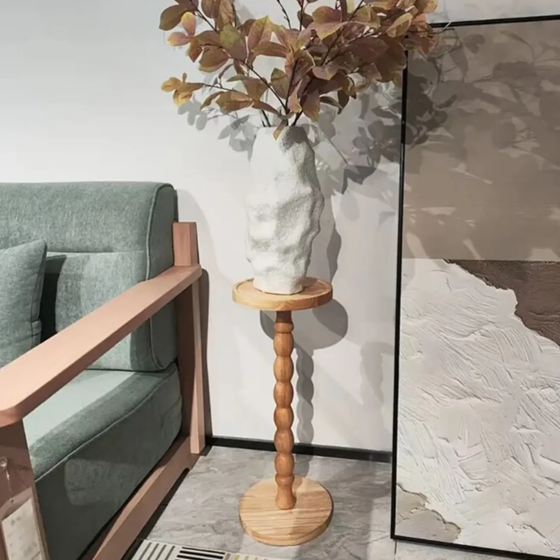 Modern Living Room Sofa and Side Table Set