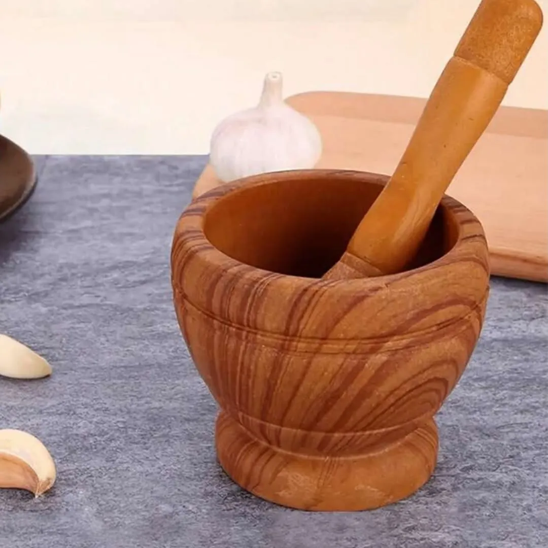 Black Speckled Mortar and Pestle Set