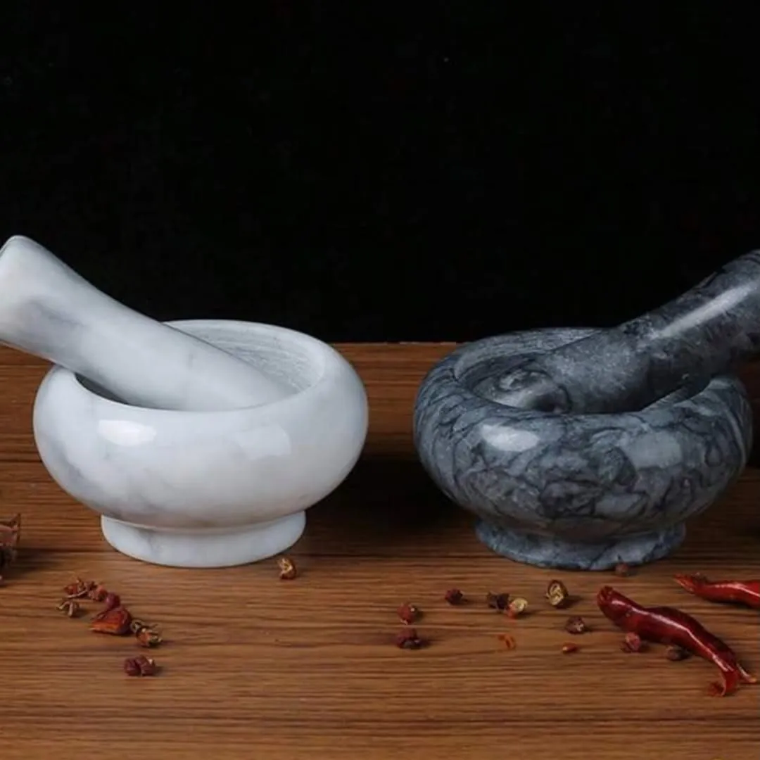 Black Speckled Mortar and Pestle Set