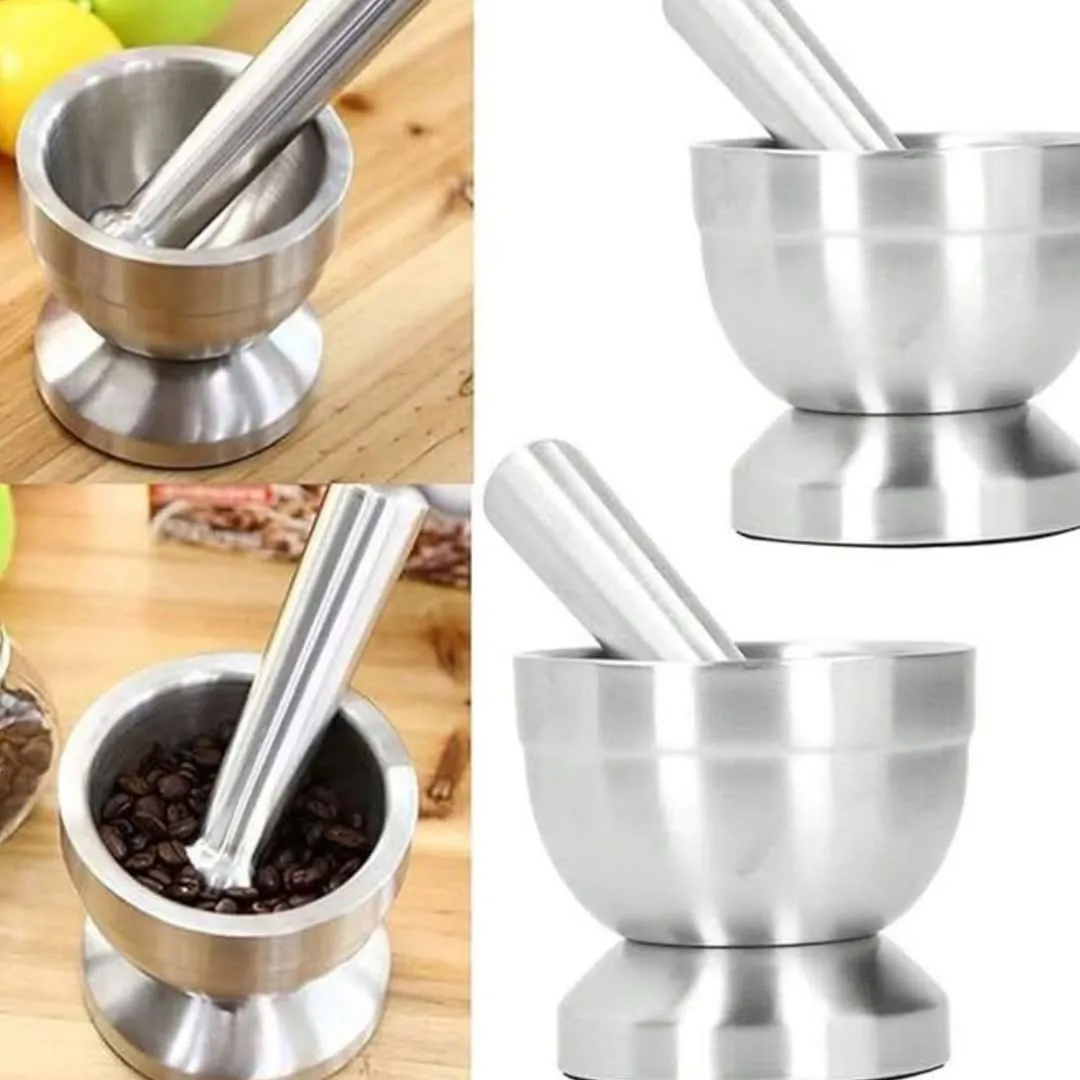 Black Speckled Mortar and Pestle Set