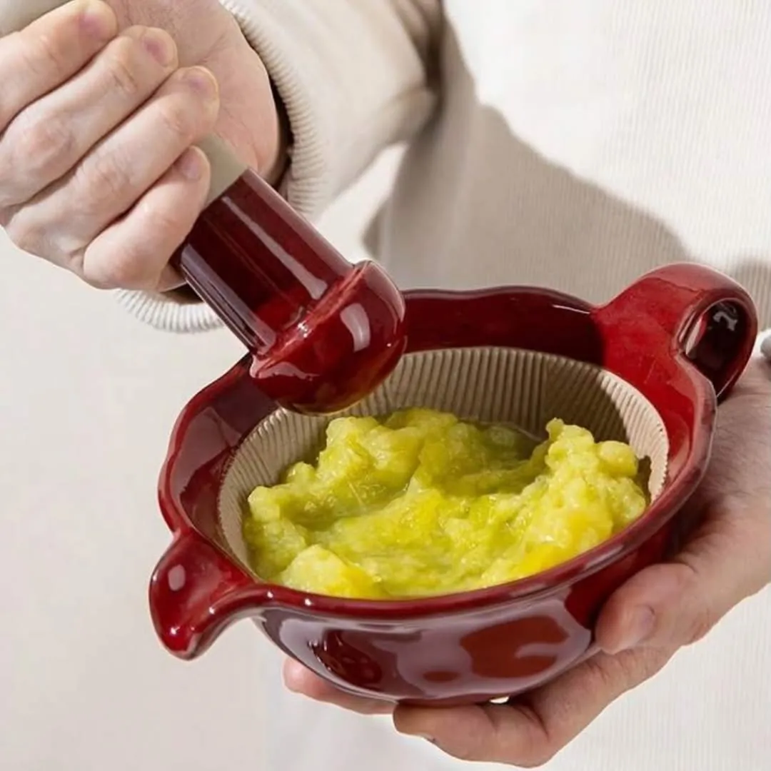 Black Speckled Mortar and Pestle Set
