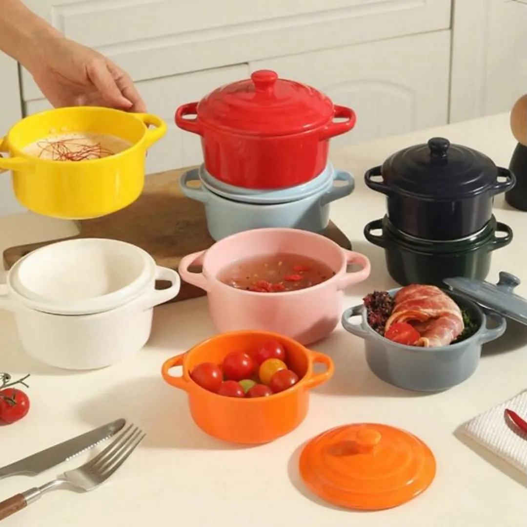 Pink Ceramic Cooking Pot