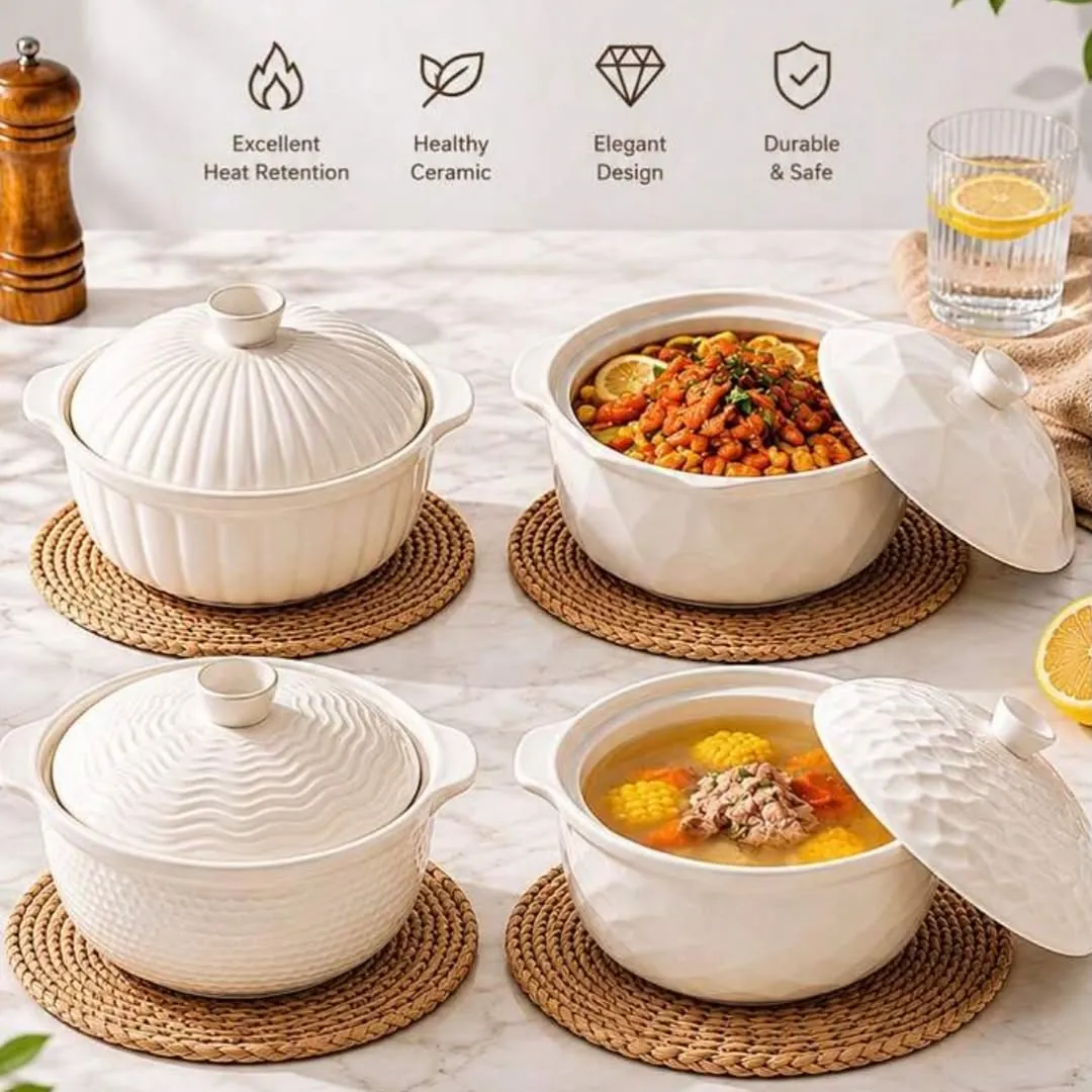 Pink Ceramic Cooking Pot