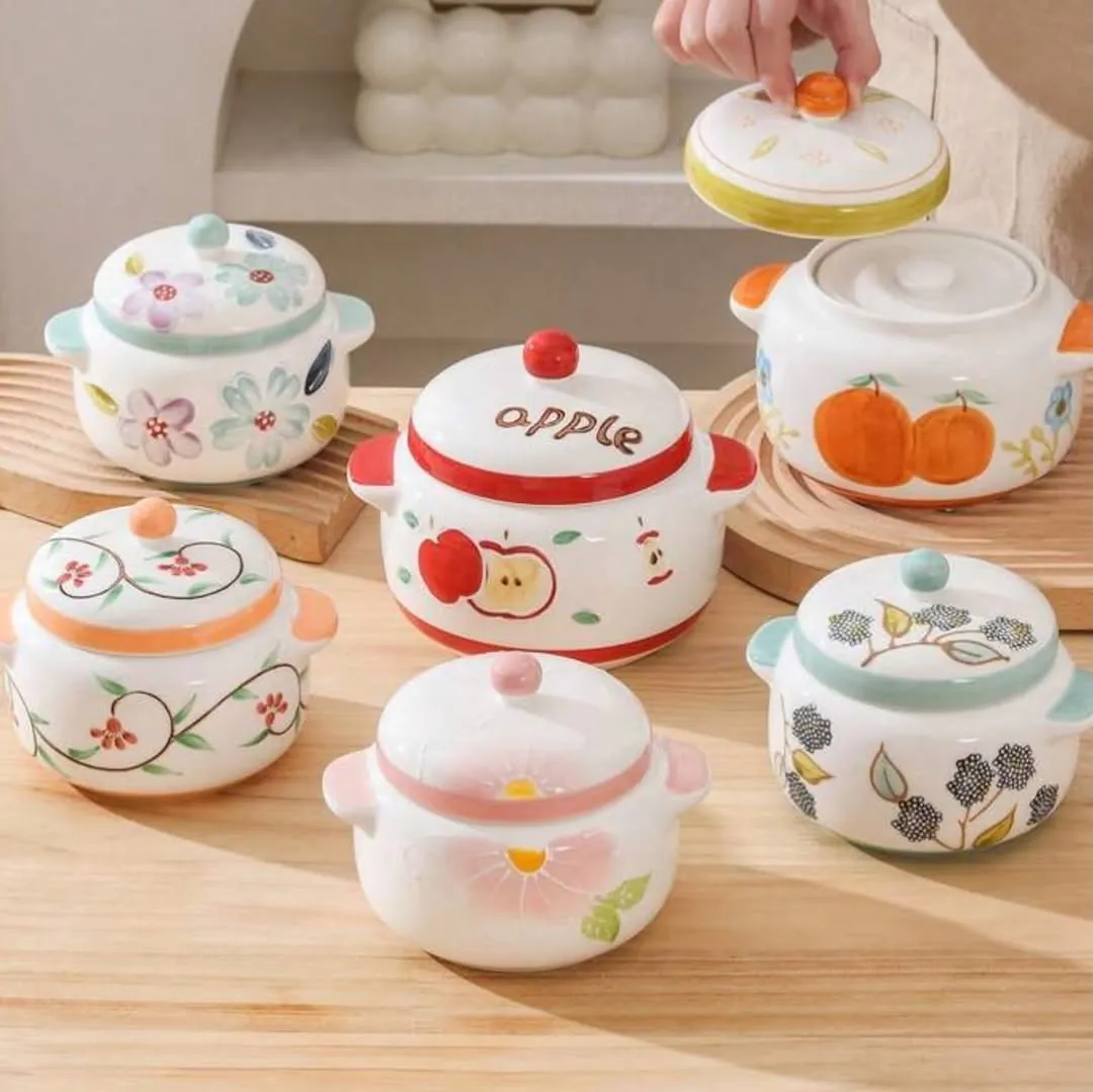 Pink Ceramic Cooking Pot