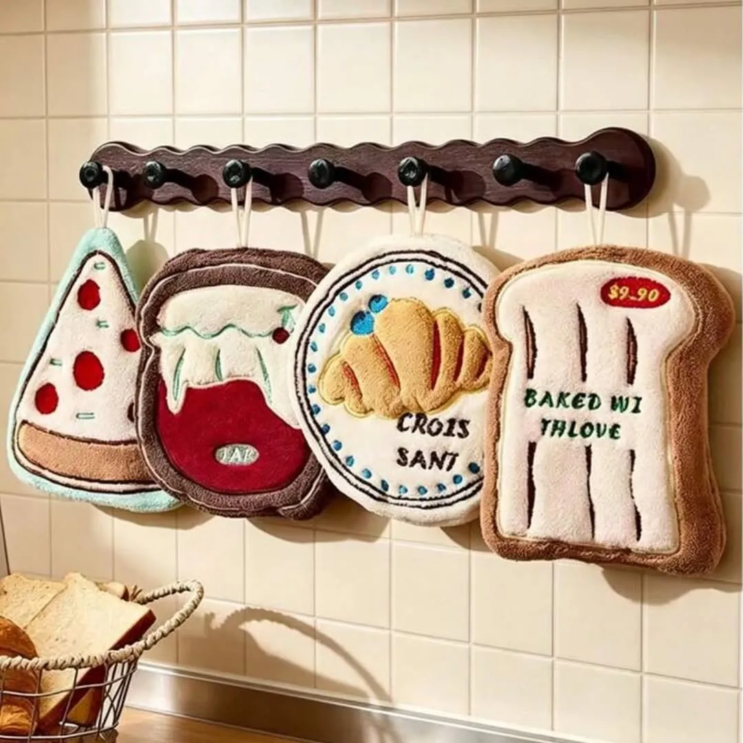 Bread and Pastry Shaped Kitchen Towels