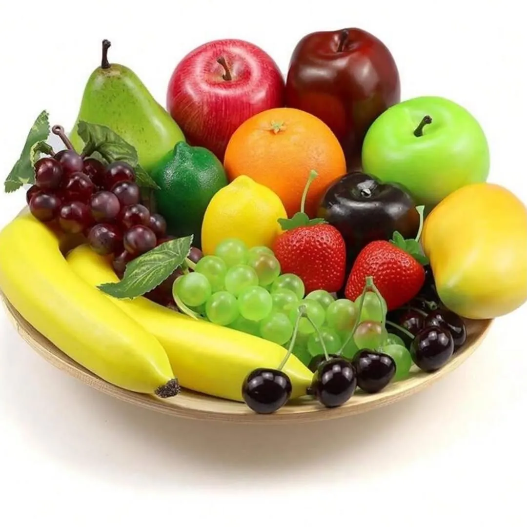 Artificial Red Apples in Basket