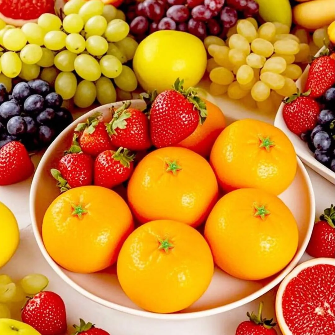 Artificial Red Apples in Basket