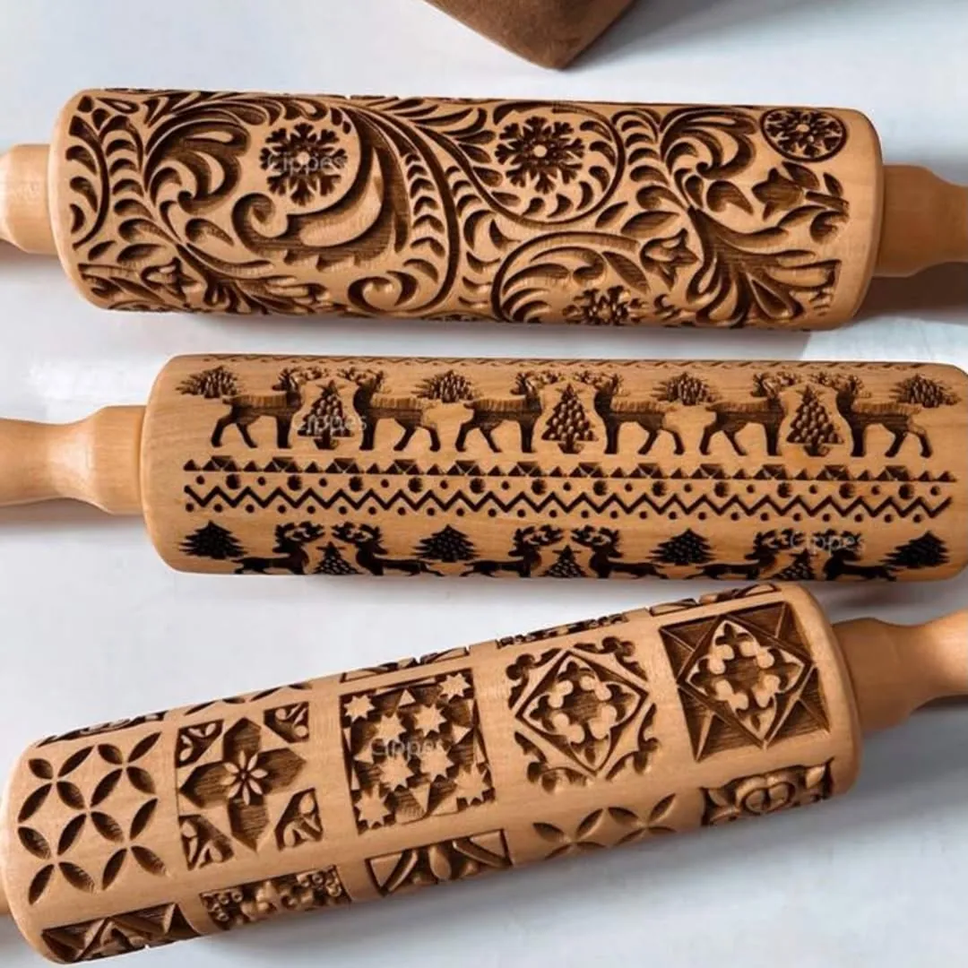 Embossed Pattern Rolling Pin