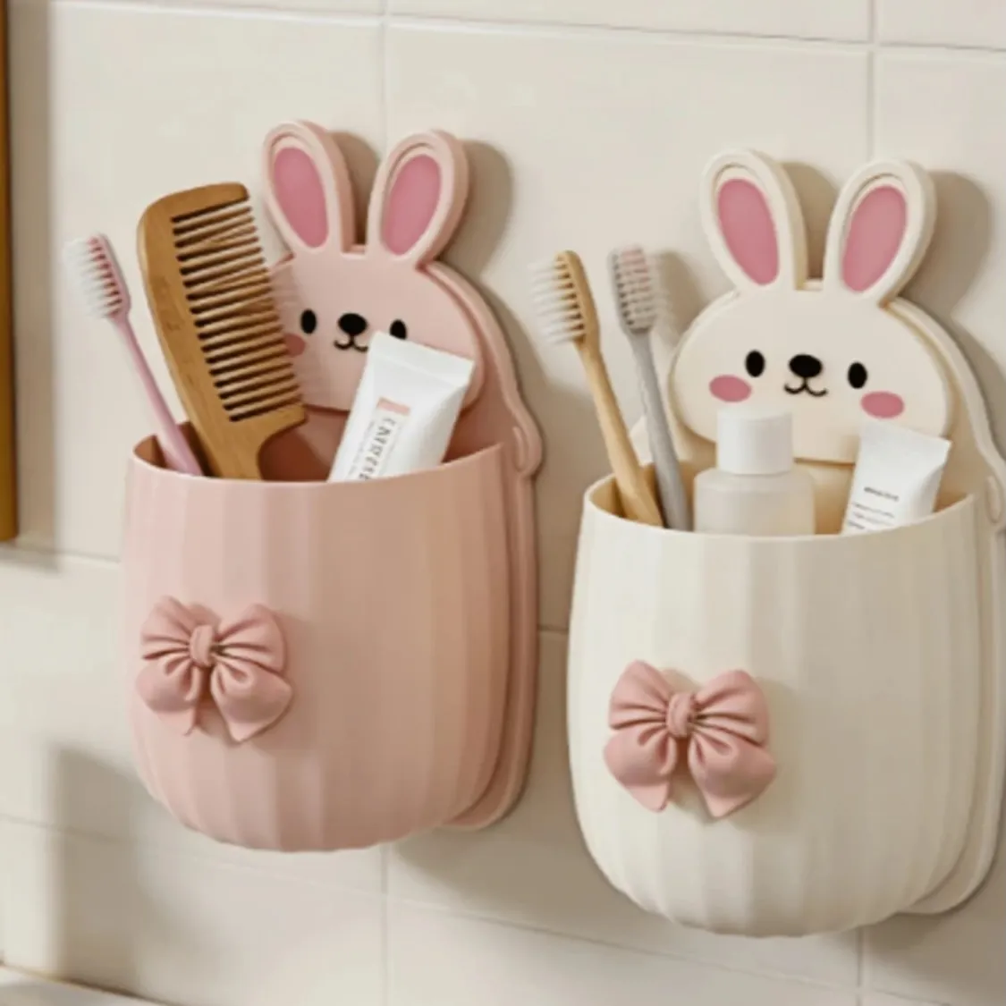 Cute Toothbrush and Toothpaste Holder