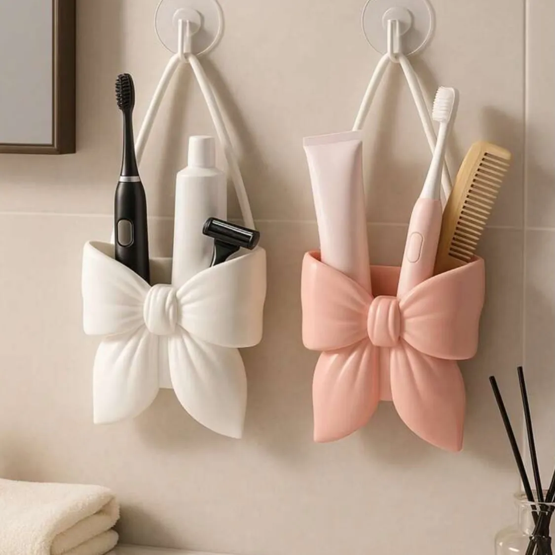 Cute Toothbrush and Toothpaste Holder