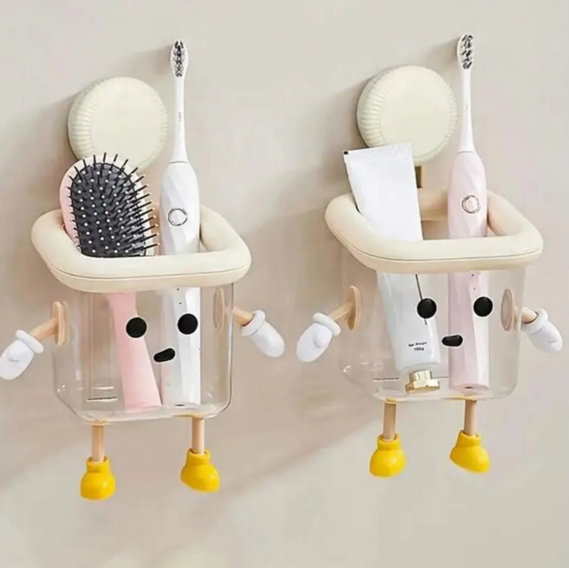 Cute Toothbrush and Toothpaste Holder