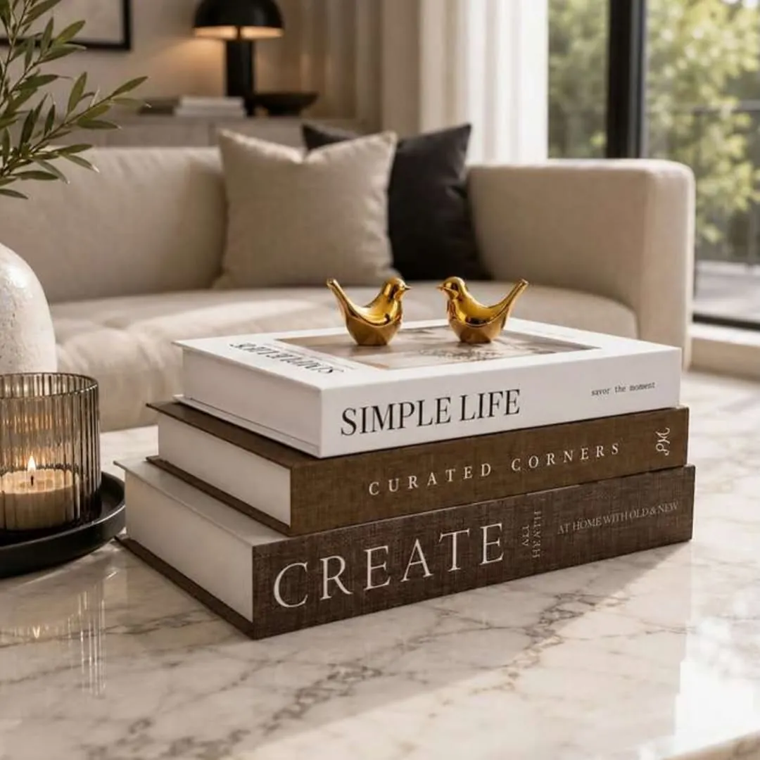 Decorative Book and Cup Home Ornament